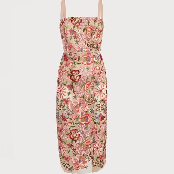 Sam Edelman Embroidered Midi Dress (size 12) - Picture 1 of 5